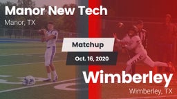 Matchup: Manor New Tech vs. Wimberley  2020