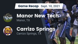 Recap: Manor New Tech vs. Carrizo Springs  2021