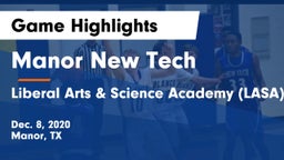 Manor New Tech vs Liberal Arts & Science Academy (LASA) Game Highlights - Dec. 8, 2020