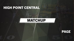 Matchup: High Point Central vs. Page 2016