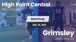 Matchup: High Point Central vs. Grimsley  2017