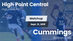 Matchup: High Point Central vs. Cummings  2018