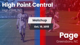 Matchup: High Point Central vs. Page  2018