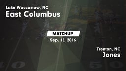 Matchup: East Columbus vs. Jones  2016
