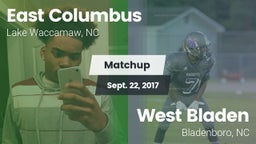 Matchup: East Columbus vs. West Bladen  2017