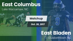Matchup: East Columbus vs. East Bladen  2017
