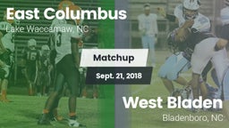 Matchup: East Columbus vs. West Bladen  2018