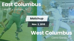Matchup: East Columbus vs. West Columbus  2018