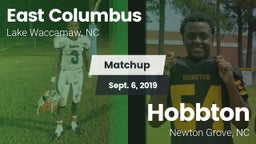Matchup: East Columbus vs. Hobbton  2019