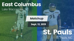 Matchup: East Columbus vs. St. Pauls  2019