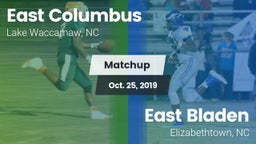 Matchup: East Columbus vs. East Bladen  2019