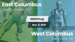 Matchup: East Columbus vs. West Columbus  2019
