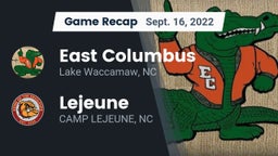 Recap: East Columbus  vs. Lejeune  2022