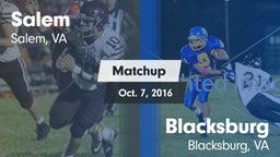 Matchup: Salem vs. Blacksburg  2016