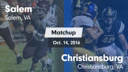 Matchup: Salem vs. Christiansburg  2016