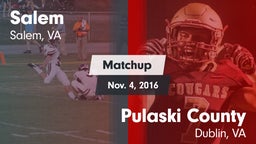 Matchup: Salem vs. Pulaski County  2016