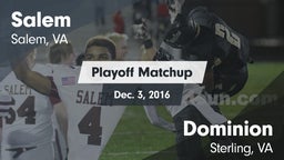 Matchup: Salem vs. Dominion  2016