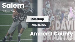 Matchup: Salem vs. Amherst County  2017