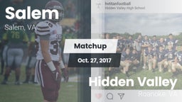 Matchup: Salem vs. Hidden Valley  2017