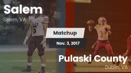 Matchup: Salem vs. Pulaski County  2017