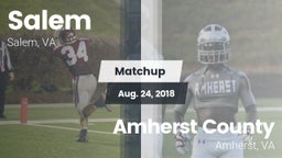 Matchup: Salem vs. Amherst County  2018