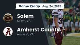 Recap: Salem  vs. Amherst County  2018