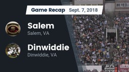 Recap: Salem  vs. Dinwiddie  2018