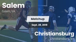 Matchup: Salem vs. Christiansburg  2018