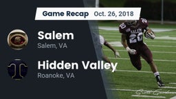 Recap: Salem  vs. Hidden Valley  2018