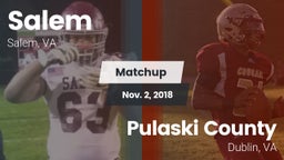 Matchup: Salem vs. Pulaski County  2018