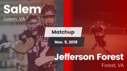 Matchup: Salem vs. Jefferson Forest  2018