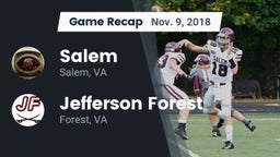 Recap: Salem  vs. Jefferson Forest  2018