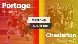 Matchup: Portage  vs. Chesterton  2018