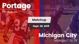 Matchup: Portage  vs. Michigan City  2018