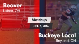 Matchup: Beaver vs. Buckeye Local  2016