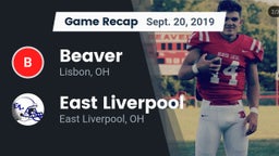 Recap: Beaver  vs. East Liverpool  2019