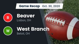 Recap: Beaver  vs. West Branch  2020