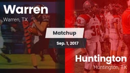 Matchup: Warren vs. Huntington  2017