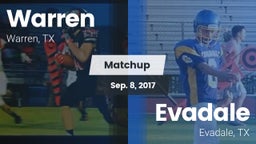 Matchup: Warren vs. Evadale  2017