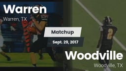 Matchup: Warren vs. Woodville  2017