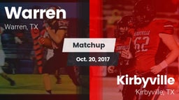 Matchup: Warren vs. Kirbyville  2017