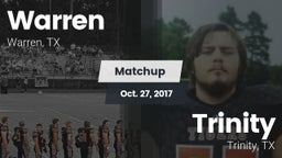 Matchup: Warren vs. Trinity  2017