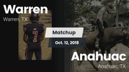 Matchup: Warren vs. Anahuac  2018