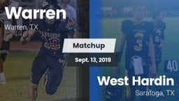 Matchup: Warren vs. West Hardin  2019