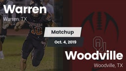 Matchup: Warren vs. Woodville  2019