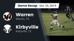 Recap: Warren  vs. Kirbyville  2019