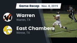Recap: Warren  vs. East Chambers  2019