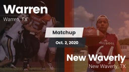 Matchup: Warren vs. New Waverly  2020
