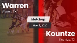 Matchup: Warren vs. Kountze  2020