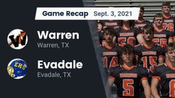 Recap: Warren  vs. Evadale  2021